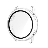 Case+Glass For Samsung Galaxy Watch Active 2 44 40mm Cover Bumper Accessories Protector Full Coverage Matte Screen Protection 40mm skaidri