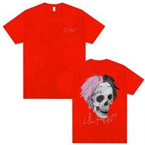 Rapper Lil Peep Cry Baby Skeleton Graphic Tshirt Unisex Women Clothing Fashion Oversized Hip Hop T Shirts Unisexs Vintage Streetwear S