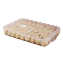 Multi-Purpose Plastic Dumpling Box Transparent Multi-Layer Food Egg Frozen Box Sealed Quick Freezing Kitchen Organizer for Home