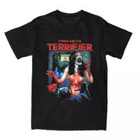 Retro Terrifier Filmo Marškinėliai Vasaros Meno Klounas Terrifier 3 Vintage Marškinėliai Medvilniniai Hipsteriški Marškinėliai Vyrams Laisvi Drabužiai S įvairiaspalvis