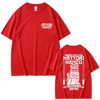 Hattori Hanzo RED Swords and Sushi Kill Bill Okinawa Japan Tarantino Tshirt Unisex Women Casual Cotton Vintage Short Sleeve Tshirt S