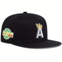 Women A Letter Print Crown Embroidery Hip-Hop Hats Spring Autumn Outdoor Use Adjustable Casual Baseball Caps Sunscreen Hat For Men And