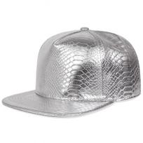 Women Python Pattern Leather Hip-Hop Hats Spring Autumn Outdoor Use Adjustable Casual Baseball Caps Sunscreen Hat For Men And
