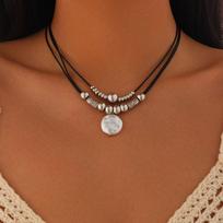 Fashionable Baroque Pearl CCB Beaded Choker Necklace Minimalist Unique Design Pendant Neck Jewelry For Women