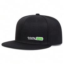 Women Battery Embroidery Hip-Hop Hats Spring Autumn Outdoor Use Adjustable Casual Baseball Caps Sunscreen Hat For Men And