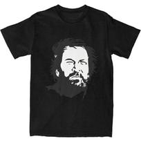 Bud Spencer T-shirt Vyriškas Italų Aktorius Klasikiniai Medvilniniai T-shirt'ai Vasariniai Apvalia Kaklo Hipsterių T-shirt'ai Dropshipping Negabaritiniai Drabužiai S įvairiaspalvis