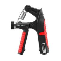 Grip Strength Trainer with Counter Forearm Exerciser Countable Men Women 10-120KG Adjustable Hand Grip Power raudona