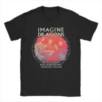 Imagine Dragons 2025 Tour Merch Unisex T Shirts 100% Cotton Tee Printed  Tops T-shirt S įvairiaspalvis