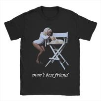 Men Women Graphic Sabrina Carpenter Man's Best Friend  T Shirt Tee Pure Cotton  T-shirts Clothes S įvairiaspalvis