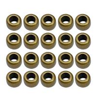 20pcs Round Copper Strain Isolate Brass Braided Paracord Lanyard Pendant Outdoor EDC Paracord DIY Accessories end strain