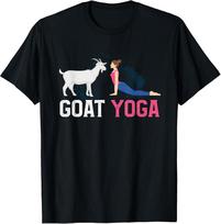 Funny Goat Woman Yoga Favorite Animal Goat Farmer Yogi Pose T-Shirt Unisex T-Shirt S įvairiaspalvis