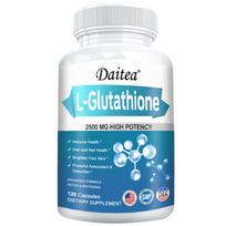 L-Glutathione Dietary Supplement, With Vitamin C, Biotin, 120 Capsules Per Bottle 120 Capsules