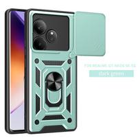 For Realme GT 6 Case Realme GT 6T Cover Realme GT Neo 6 se Magnetic Ring Holder Armor Phone Case Slide Camera Protect Back Cover realme GT 6T