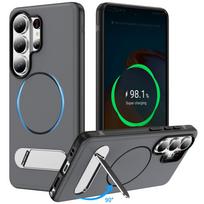 Folding Invisible Stand Bracket Magnetic For Magsafe Cases For Samsung Galaxy S26 S25 FE S24 S23 Ultra Plus PC Shockproof Cover Galaxy S25 FE