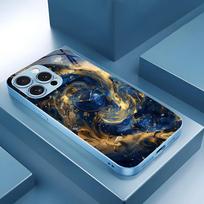 Fashion new Hot-selling protective case Phone Case Metallic paint Glass PhoneCase for iPhone 17 16 15 14 13 12 11pm Pro Plus iPhone 17