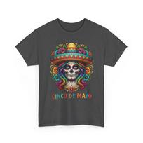 Cinco De Mayo Shirt Sugar Skull Beauty Sombrero Floral Colorful Fiesta Party Tee S įvairiaspalvis