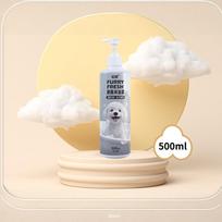 Furry Fresh Dog Shampoo 500ml Gentle Cleansing Formula Pet Bath Wash with Long Lasting Fragrance Suitable for All Dog Breeds and Coat Types one size