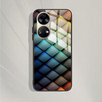 For Huawei P50 Pro Case P50E P 50 Luxury Tempered Glass Phone Case For Huawei P50 Back Cover Fashion Protective TPU Coque P50Pro For Huawei P50 Pro