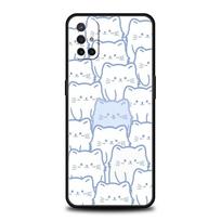 Phone Case For OnePlus 12 11 10 9 Pro 9T 12R 10R 9R 9RT 10T 8T 8 7 6T 7T Nord 2T CE 2 5G N200 N100 Cover Cute Cartoon Black Cat For OnePlus 7