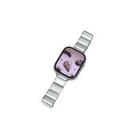 Square Metal Buckle Chocolate Watch Strap for Apple Watch 11th Gen/10SE 14mm