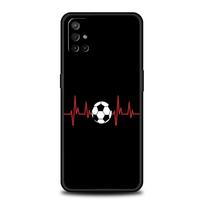 Phone Case For OnePlus 15 13 12 11 10 9 8 7T Pro 13T 13R 12R 10R 9RT 8T Nord 2T CE 2 3 5G Lite Soft Cover Soccer Heartbeat For OnePlus 7T