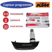 Padangų slėgio jutiklis (TPMS) - Nuorod. 60312033000 - Suderinamas KTM 1290/1190 - Vožtuvas aliuminio - Ratlankiai aliuminio/skardos