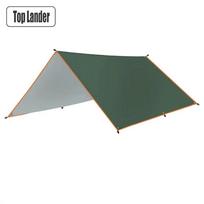 Camping Tarp Waterproof Tent Tourist Awning Shade Garden Canopy Beach Sunshade Outdoor Ultralight Sun Shelter 3x3m žalia