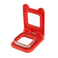 Breakfast Sandwich Maker Bread Mold Toast Bread Cutting Die  Sandwich Cookie Cutter Breakfast Dessert DIY Tool Kitchen Gadgets raudona