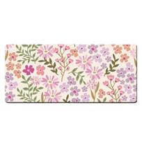 Rubber Base Floral Desk Pad Large Computer Mat Sturdy Gaming Mats  Home 60cm violetinė