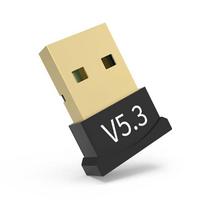 USB Bluetooth Adapter 5.3 Bluetooth Receiver Speaker Mouse Keyboard Bluetooth Computer Wireless Driver-Free Audio Adapter