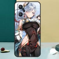 Genshin Anime Shenhe For Realme GT 6T 5 6 GT 7 Pro C67 C75 C61 C55 C53 C51 C21Y C25S 10 11 12 13 14 Pro Plus Case For Realme GT5
