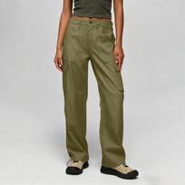 Women's Utility Cargo Pants with Zipper Closure Multiple Pockets Durable Stitching Outdoor Hiking Workwear Trousers L armijos žalia spalva