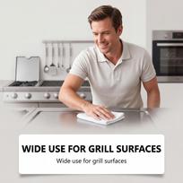 BBQ Grill Cleaner 200ml Grease and Stain Remover for Barbecue Grates Ovens Stovetops Cookware Kitchen Appliances Safe Formula Spray Bottle One Size mėlyna