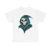 Cool Grim Reaper Tee, Gothic Aesthetic Shirt, Halloween Gift, Unisex Graphic S įvairiaspalvis