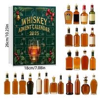 Christmas Bottle Style Acrylic Advent Calendar With 24 Surprise Blind Boxes For Holiday Party Decor