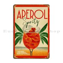 DORA Tin Sign Tropic Aperol Spritz Art Metal Sign Personalized Wall Cave Garage Designing Decoration Tin Sign Poster 20x30cm（7.8x11.8inch）