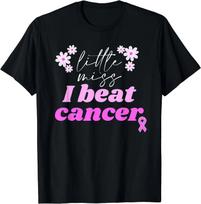 Mielas Krūties Vėžio Įveikimo Citatos Dizainas T-shirt „Aš Įveikiau Vėžį“ Miss Daisy Grafiniai T-shirt'ai Laisvalaikio Kasdieniai Keturių Sezonų Marškinėliai S įvairiaspalvis