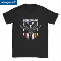 System Of A Down marškinėliai unisex moterims, sunkaus metalo muzika, unikalūs 100% medvilnės marškinėliai, marškinėliai trumpomis rankovėmis, dovanos idėja, drabužiai S įvairiaspalvis