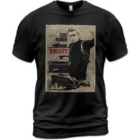 Unisex Cotton T-Shirt Steve McQueen Bullitt 1968 With Robert Vaughn Unisex T-Shirt S įvairiaspalvis
