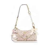 COACH shoulder bag [Customized bag] Teri 24 classic presbyopic Logo zipper closure, pendant, scarf, bow, printing, extension Anruosu basic style balta
