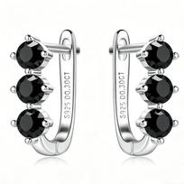 3mm Classic Earrings Fashion Sparkling Ear Cuffs D VVS1 High Quality Moissanite Jewelry 3mm juoda