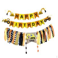 3pcs/set Burlap Tassel Garland Banner Baby Shower 1st Birthday Party Decor