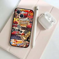 Cars L-Lightning M-McQueen Phone Case For IPhone 17 16 15 14 13 12 11 X XR XS Plus Pro Max Mini Soft Black Cover iPhone12mini