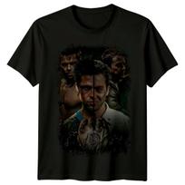 Kovos klubas (1999 m) Filmo plakato įkvėpti marškinėliai Retro 90s marškinėliai Unisex Gerbėjų dovana S įvairiaspalvis