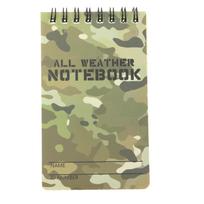 1 Pieces Camouflage Printing Note Book Paper Waterproof Writing Paper In Rain Tactical Note Book Notebook All Weather Outdoors kamufliažas