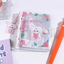 Students Kawaii 3 Hole Hand Book Mini Journal Photo Album Binder Notebook Loose Leaf Notebook Binder Ring Notebook 60sheet page