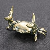 Desktop Decorations Pen Holder Crab/Scorpion/Lobster Shaped Solid Brass Animal Miniatures Crafts Crayfish Figurines