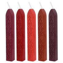 5pcs/Pack Sealing Wax Arrow Core Fire Lacquer Wax Sticks Stick Solid Color Stamps Makings For Sealing Envelopes Invitations Gift
