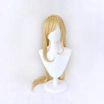 100cm Anime Dangan Ronpa Sonia Nevermind Ilgas Perukas Pynė Cosplay Kostiumas Super Danganronpa Karščiui Atsparus Sintetinis Plaukas Moteriški Perukai auksas