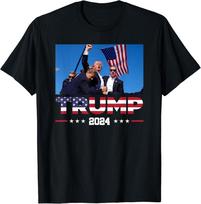 Donald Trump 2024 Survived Shot At Election Rally Shot Won't Be Stop T-Shirt M